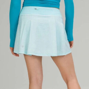 Lululemon Pace Rival Skirt (Tall) Heather Lux Multi Icing Blue 27342
